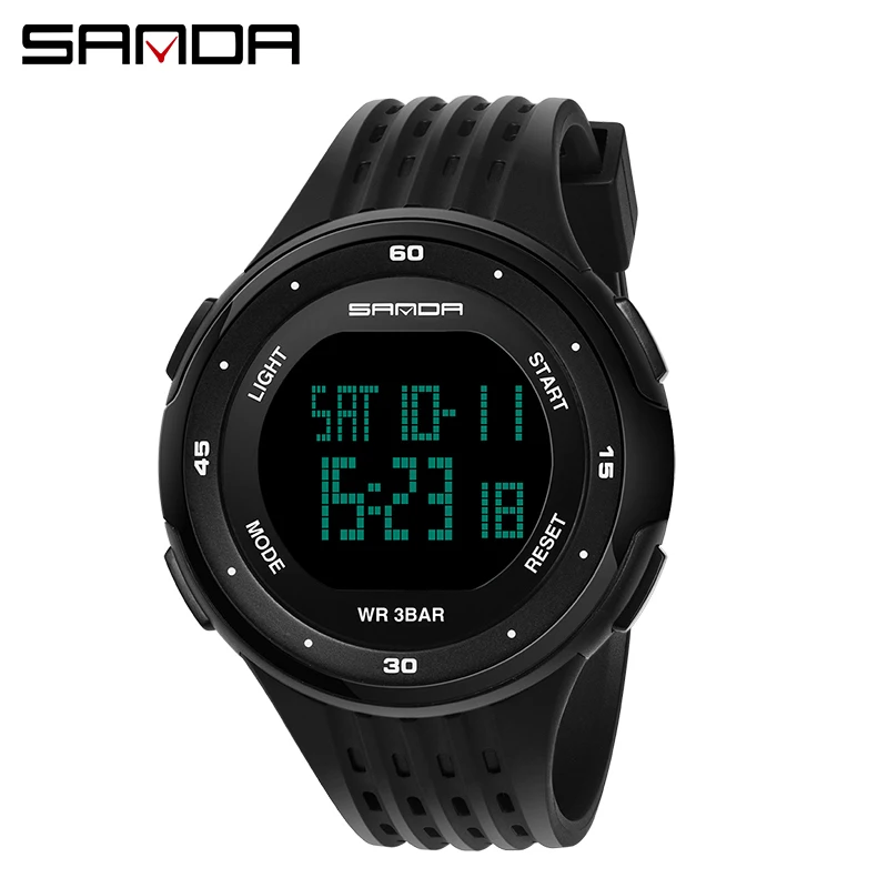 SANDA 338 Fashion Sport Watch Women Electronic LED Digital Watch Waterproof Ladies Wrist watches montre femme relogio feminino