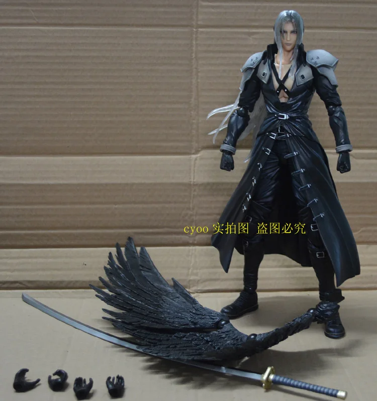 Оригинальная игра Final Fantasy VII Cloud Strife Sephiroth 28 см модель аниме ПВХ экшн-фигурка