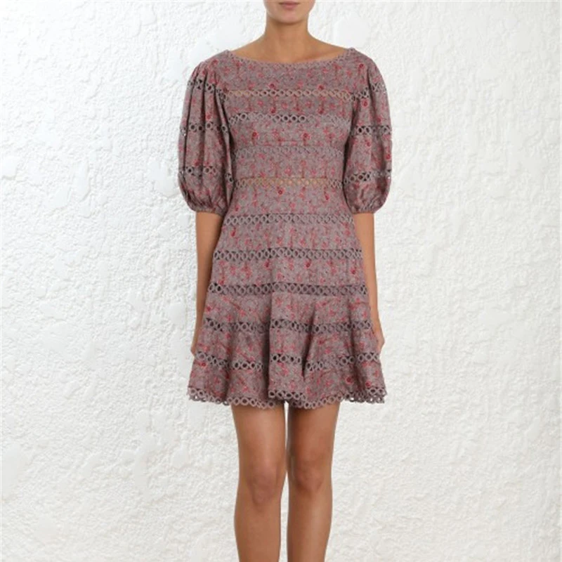 Сезон: весна лето хлопок белье женское платье 2019 с пышными рукавами выдалбливают