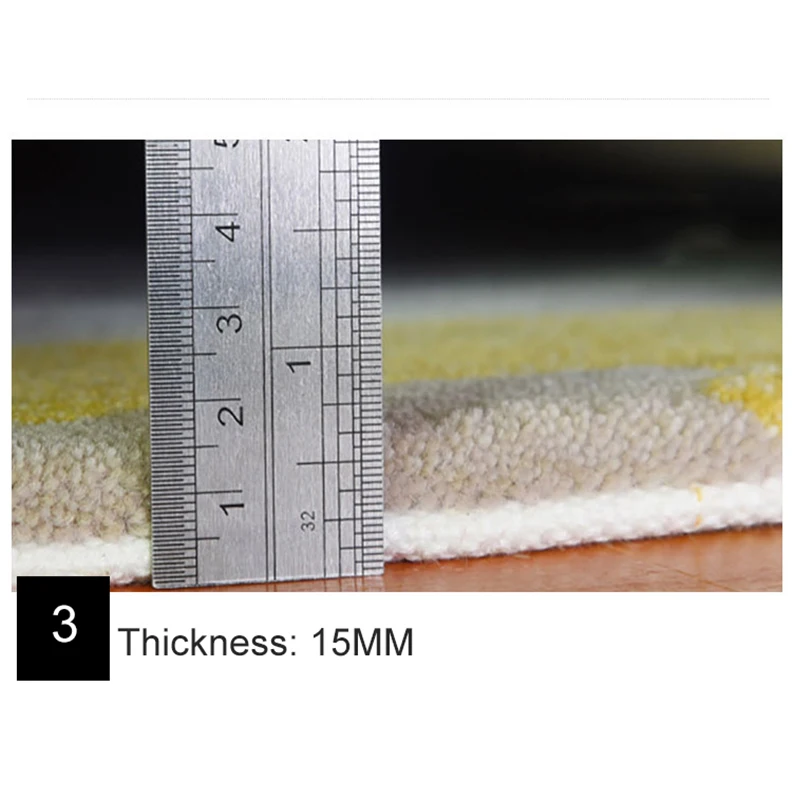 Ковер в европейском и американском стиле из 100% шерсти с цветочным рисунком для