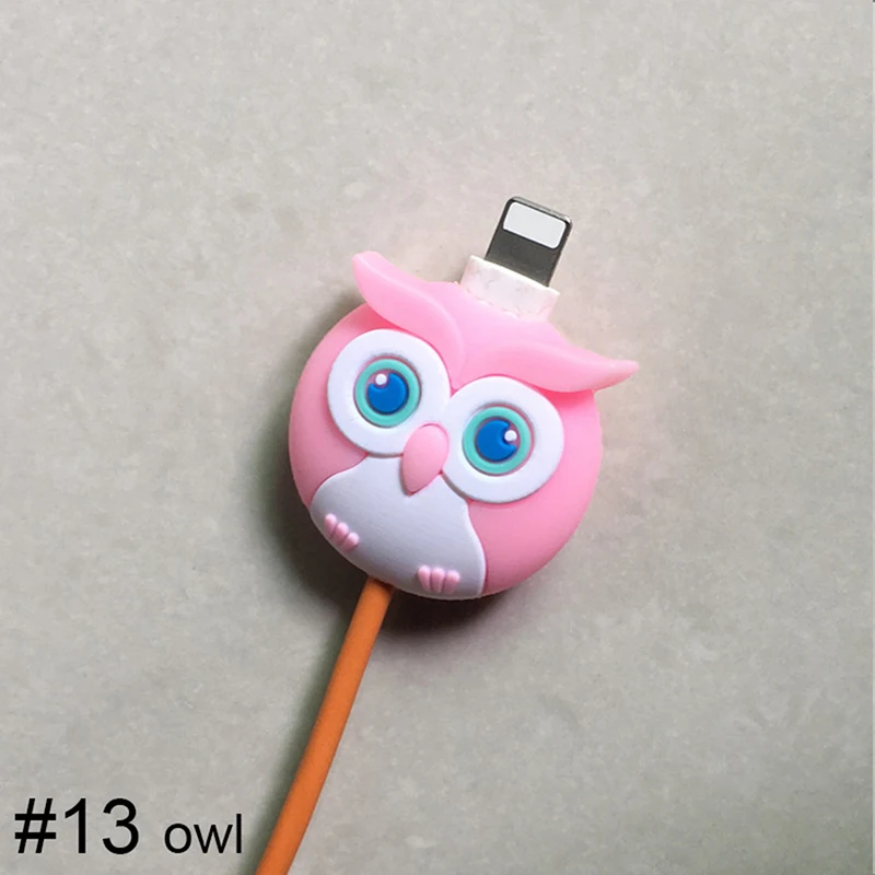 as the pic 1 шт. милые серьги "Божья коробка" бабочка USB зарядное устройство кабель крышка провода шнур протектор данных сетевой шнур протектор для iPhone зарядный кабель - Цвет: as the pic