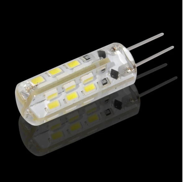 10 шт./лот светодиодная лампа G4 12 В Светодиодная 3 Вт 24 светодиода SMD3014 чип 360