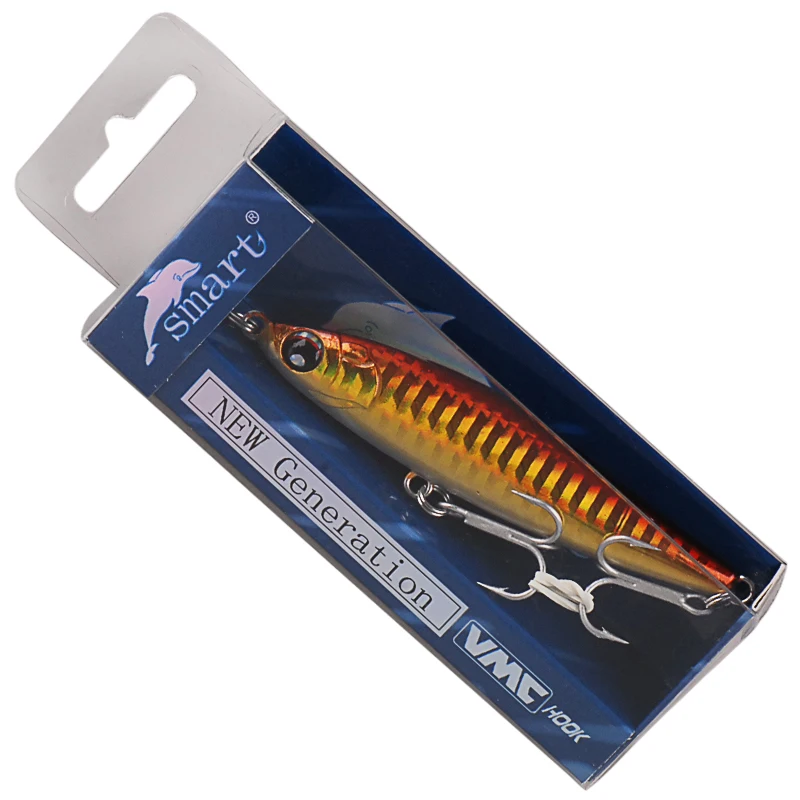 Умная приманка Карандаш 80 мм 19 г Тонущая для рыбной ловли крючок VMC 3D глаза