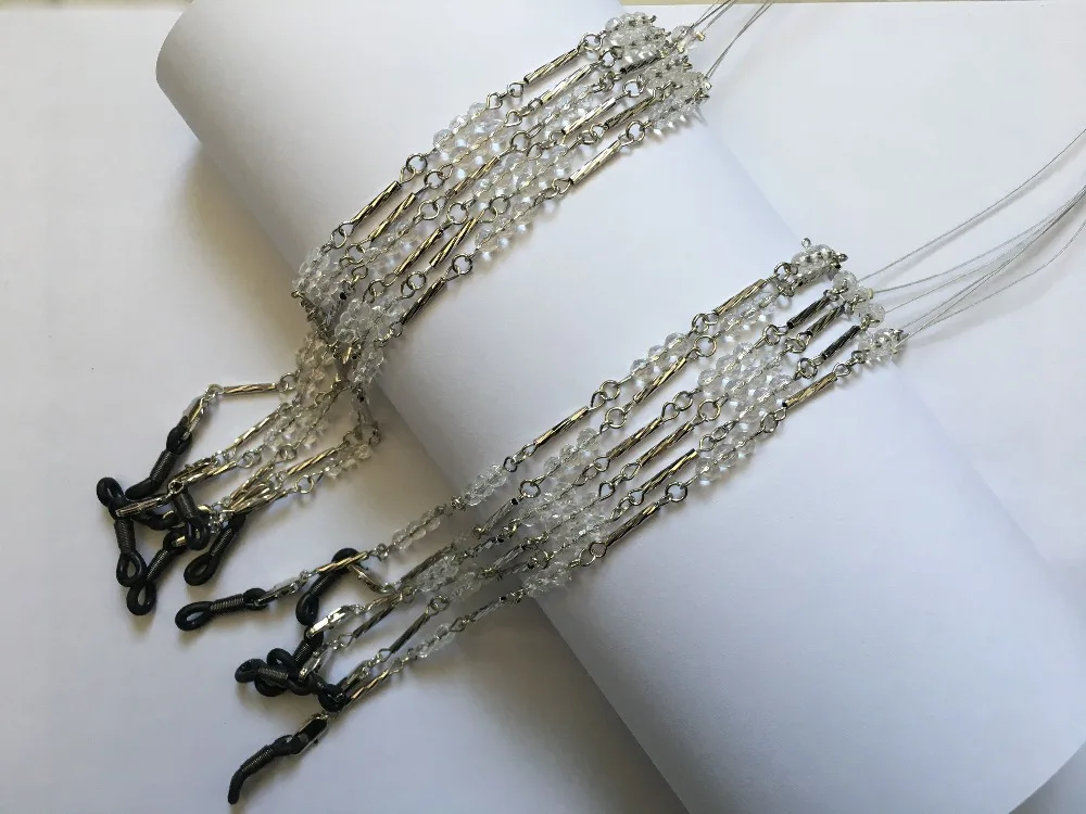 Металлическая нить для солнцезащитных очков в ассортименте с лицевой бусиной