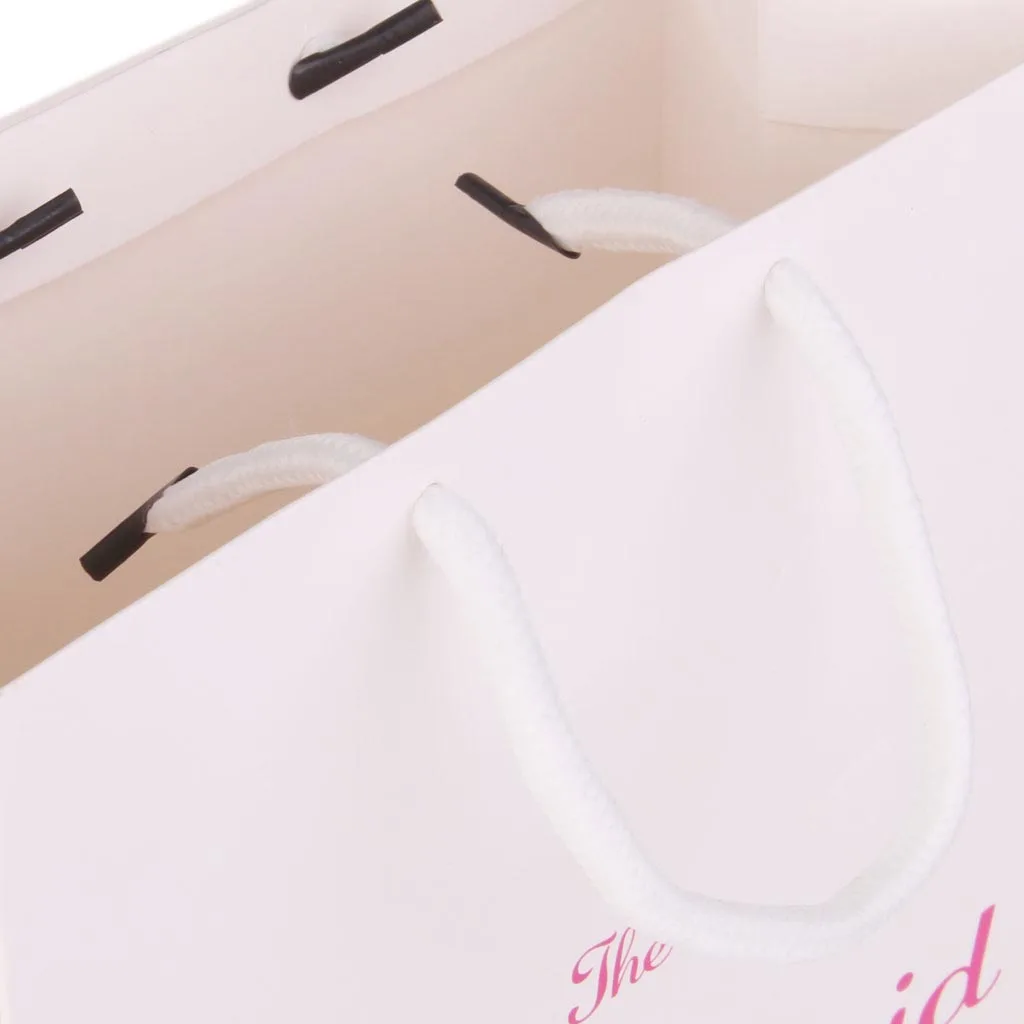 Pack of 4 The Bridesmaid Printed Paper Favour Gift Bag with Handle Festive Party Supplies | Дом и сад