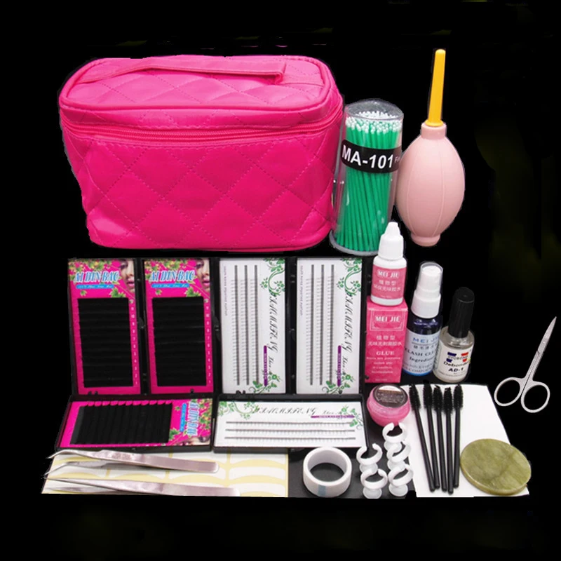 Professional False Eyelash Extension Cosmetic Set Natural Cluster Long Individual Lashes Kit Makeup | Красота и здоровье