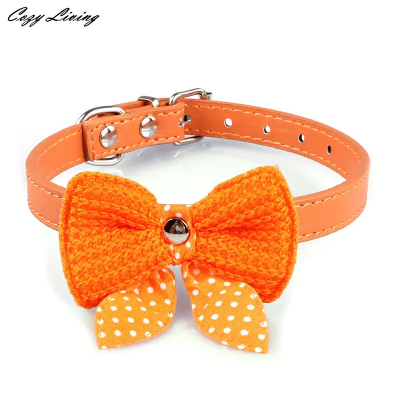 Собачьи Ошейники для маленьких собак 1 5 см * 37 свитер с бантом Регулируемый из