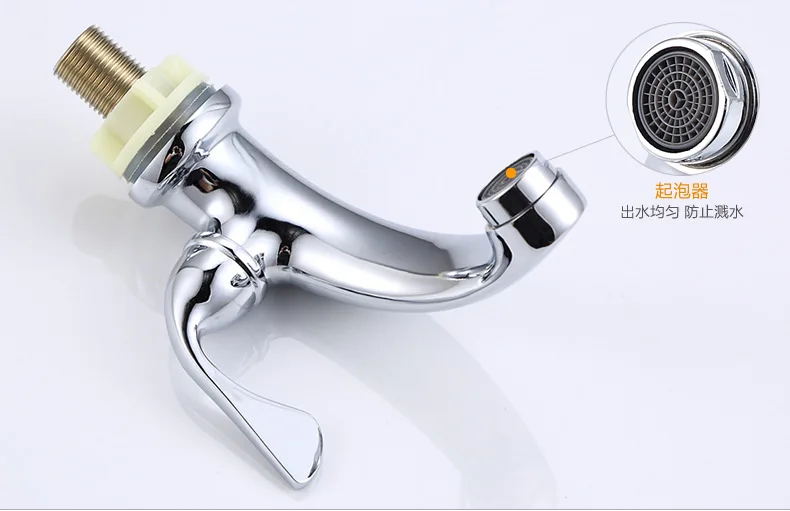 Новый одно отверстие/ручкой холодной умывальник краны Ванная комната бассейна