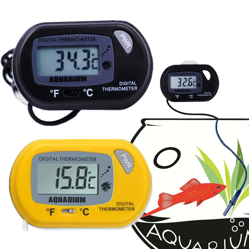 10 шт./лот термометр для аквариума с ЖК дисплеем|temperature thermometer|refrigerator waterthermometer