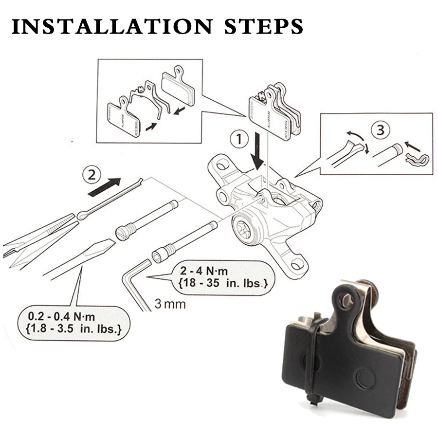 4 Pair (8pcs) MTB Bicycle Bike Cycling Disc Brake Pads for  M615 M666 M675 M785 M960 M985 M988 Rank Disc Brake Device