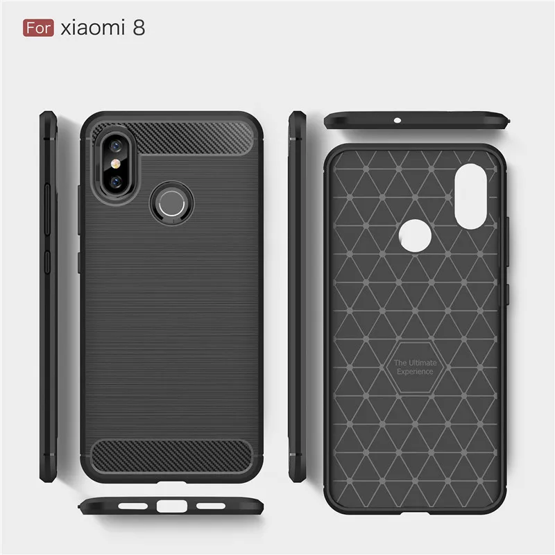 Чехол для Xiaomi Mi 8 мягкие ТПУ чехлы прочный бампер чехол телефона Mi8 6 21 дюйма |