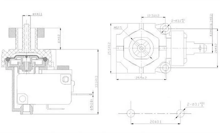 Набор нажимных пневматических переключателей 16 А | Прочие детали для