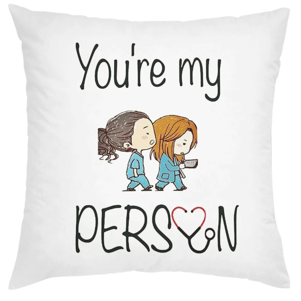 Новинка милый чехол для подушки You Are My Person Подарок на годовщину Св. Валентина в