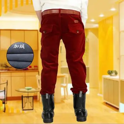 2017 зимние повседневные штаны с поясом для мальчиков Детские брендовые