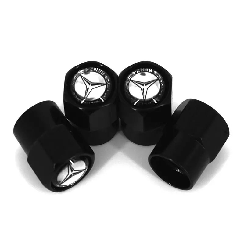 4pcs/set Car Wheel Tire Valves Tyre Air Caps Car-stying case for Mercedes AMG AppleTree A200 A180 B180 B200 W203 W210 w204 C180 |