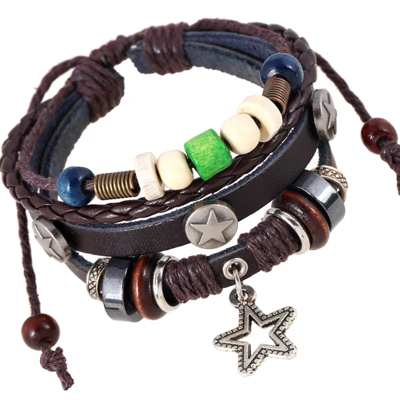 Gnova новый модный ретро сплав Бусы Браслеты Ювелирные изделия Звезда Винтаж