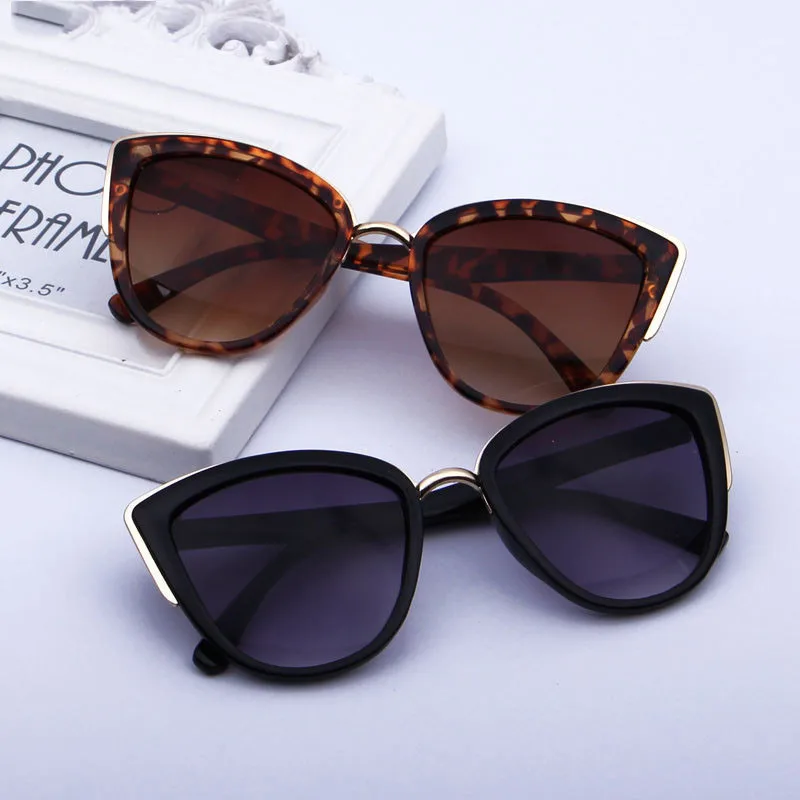 Занавес Горячая oculos de sol Cateye Солнцезащитные очки женские винтажные с