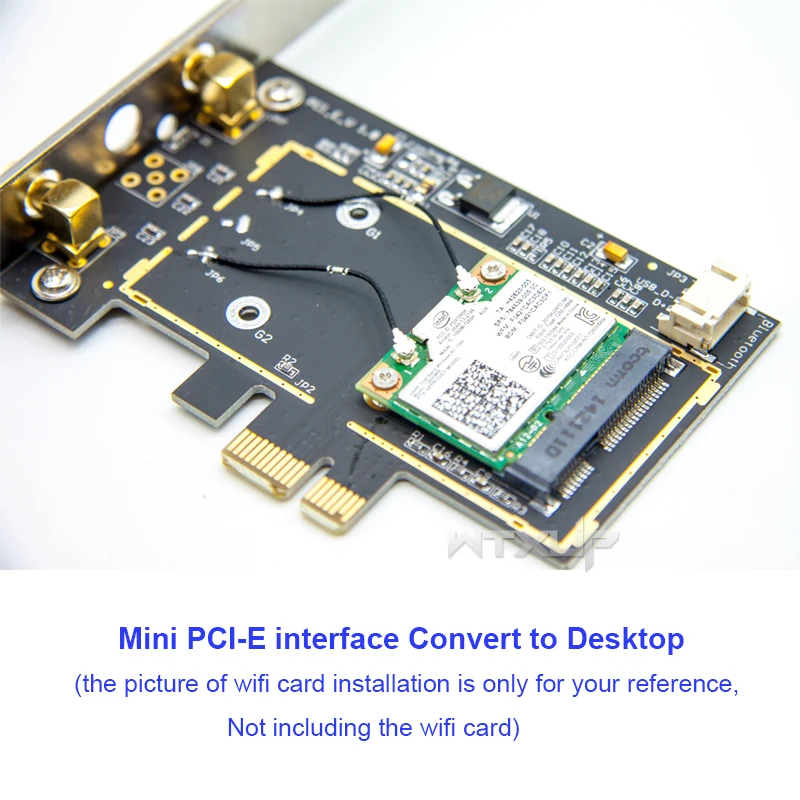 Мини PCI E pcie Wi Fi карта на рабочий стол PCIE Express беспроводной Bluetooth адаптер