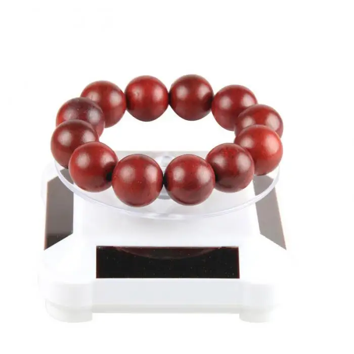 Солнечная Витрина 360 автоматический вращающийся проигрыватель ювелирных изделий Органайзер ожерелье часы-браслет с телефоном Дисплей Стенд LXH