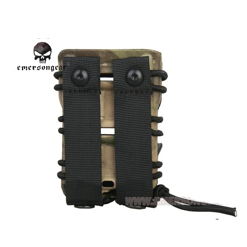 EmersonGear 5.56mm NATO Tactical Magazine Pouch Lacing Elastic Load Out System Airsoft Military Mag Pouches | Спорт и развлечения