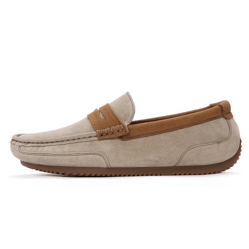 ALCUBIEREE 2019 Spring Casual Penny Loafers for Men Italian Handmade Boat Shoes Slip on Moccasins Quality Leather Driving | Обувь