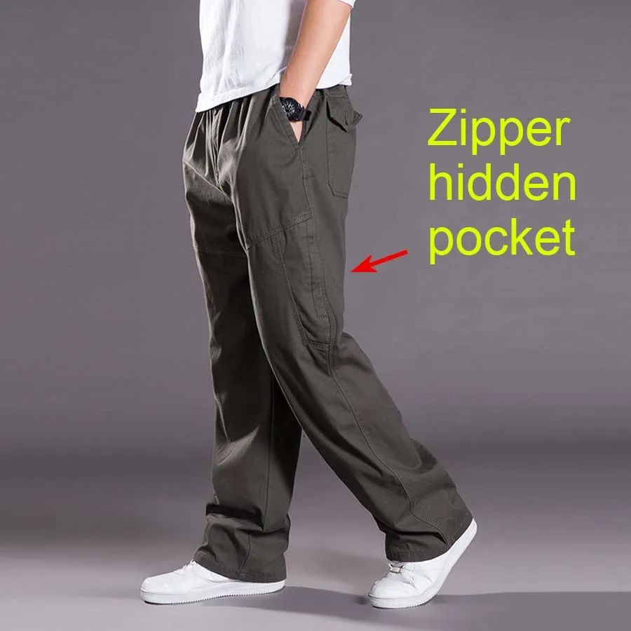 Брюки мужские прямые свободного покроя повседневные джоггеры штаны карго с