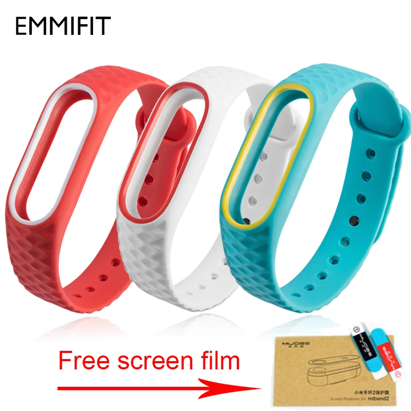 Ремешок для браслета Xiaomi Mi Band 2 цветной ремешок Сменные аксессуары силикон|for mi