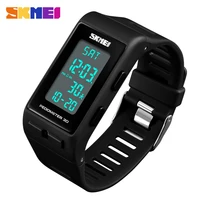 skmei brand mens sports watches top brand luxury pedometer calorie digital watch waterproof led electronic wrist watch clock men