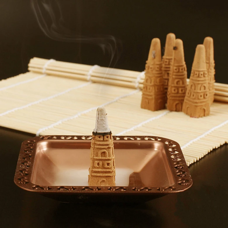 Цинковый сплав ароматизатор пластины благовония для дыма Пуджа подходит катушки