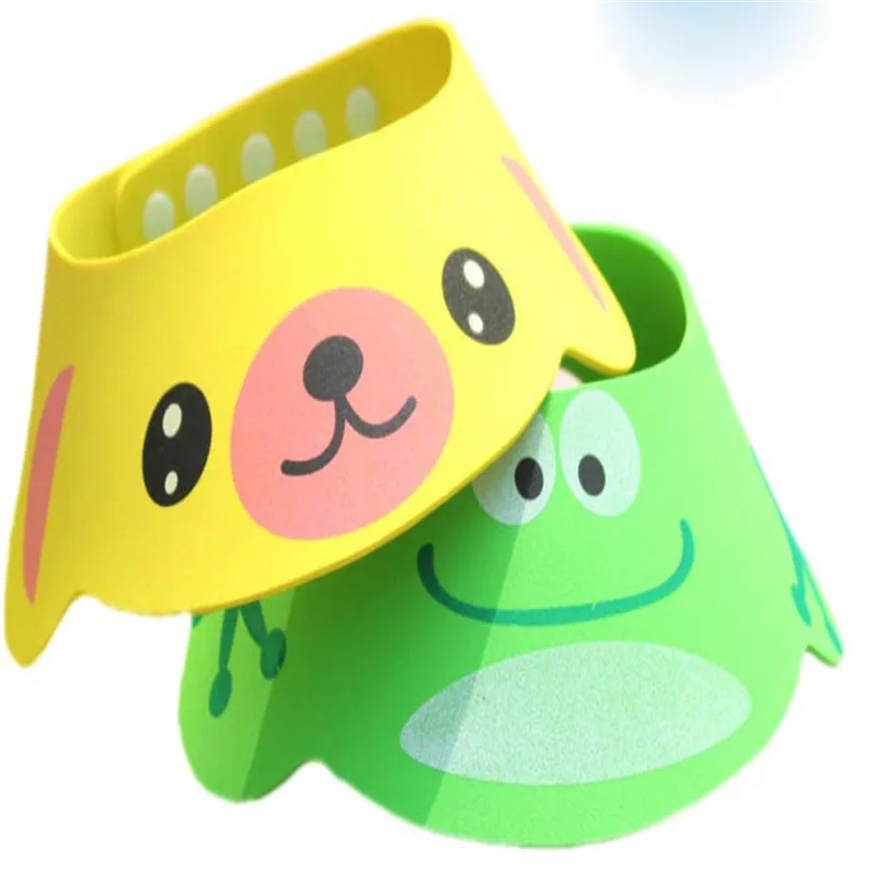 Регулируемый Детские шапочка для душа EVA шампунь купания мытья волос козырек