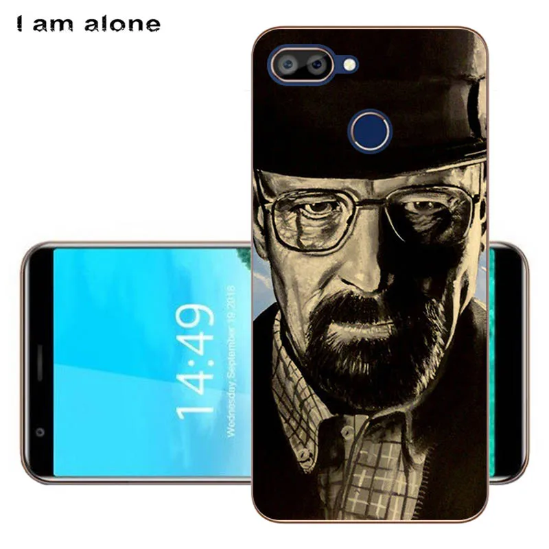 Чехлы для телефонов I am alone для Oukitel C11 Pro, 5,5 дюймов, черный мягкий термополиуретан, Модные Цветные Чехлы для мобильных телефонов Oukitel C11 Pro