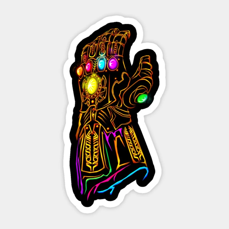 1 шт. Thanos Infinity Gauntlet наклейка модная для ноутбука автомобильный багажник СКЕЙТБОРД гитара холодильник рюкзак Наклейка Шлем палка
