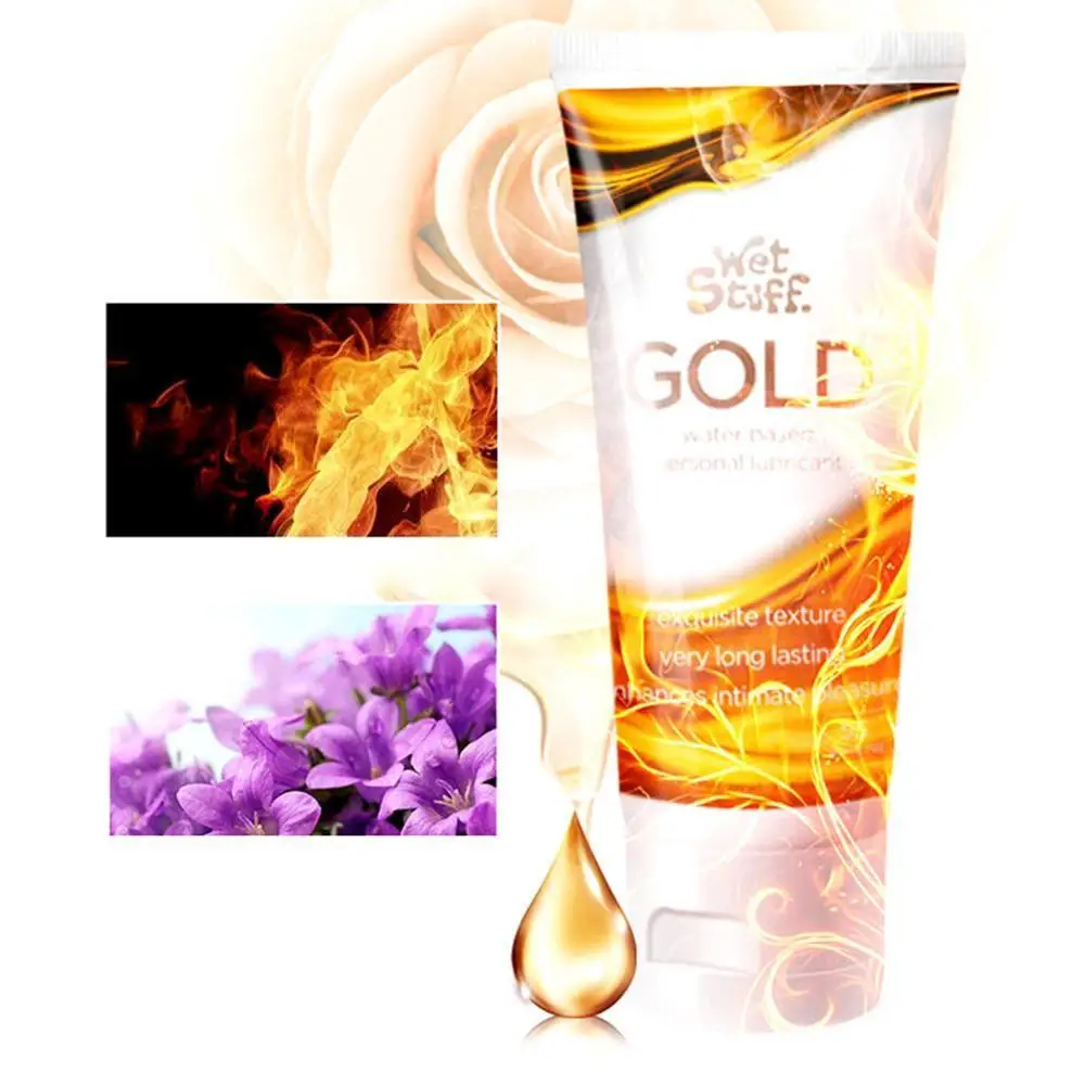 Влажные вещи Благородный Золотой водорастворимый смазка для тела интенсивный