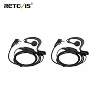 2pcs retevis re 3120 c type earhook earpiece walkie talkie headset for retevis rt21 rt24 h777 rt22 rt27 rt618 baofeng uv 5r 888s