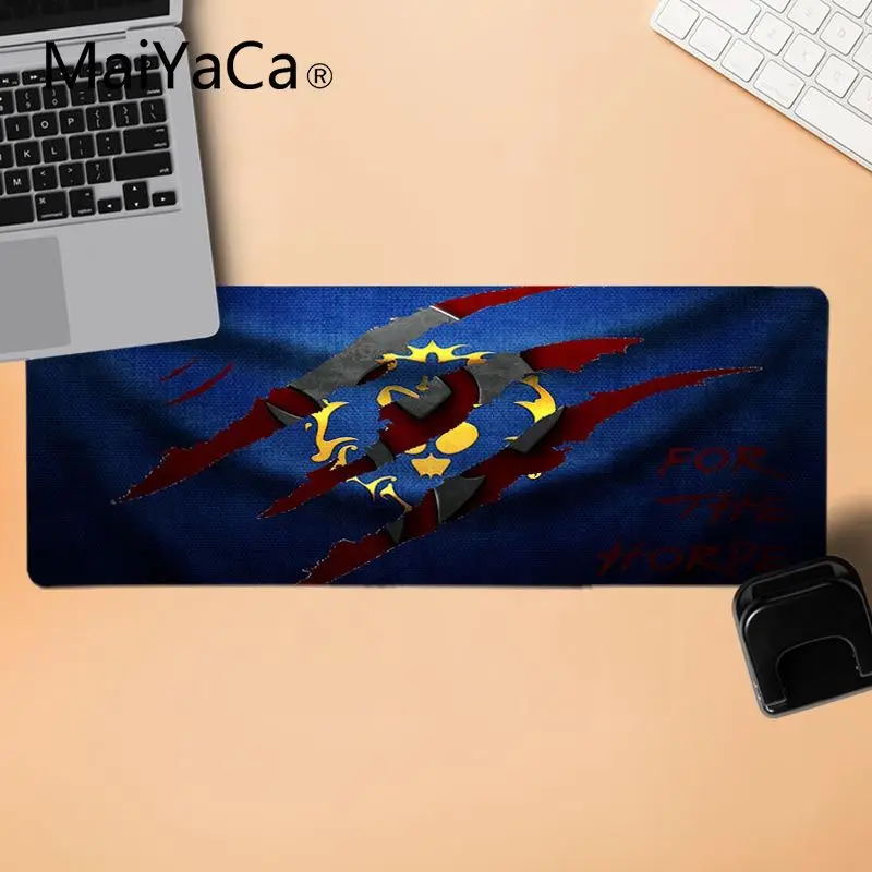 MaiYaCa игровой коврик для мыши World of Warcraft символика Орды красивый коврик для мышки в стиле аниме Удобная мышка коврик игровая защелка для мыши - Цвет: LockEdge 30X90cm
