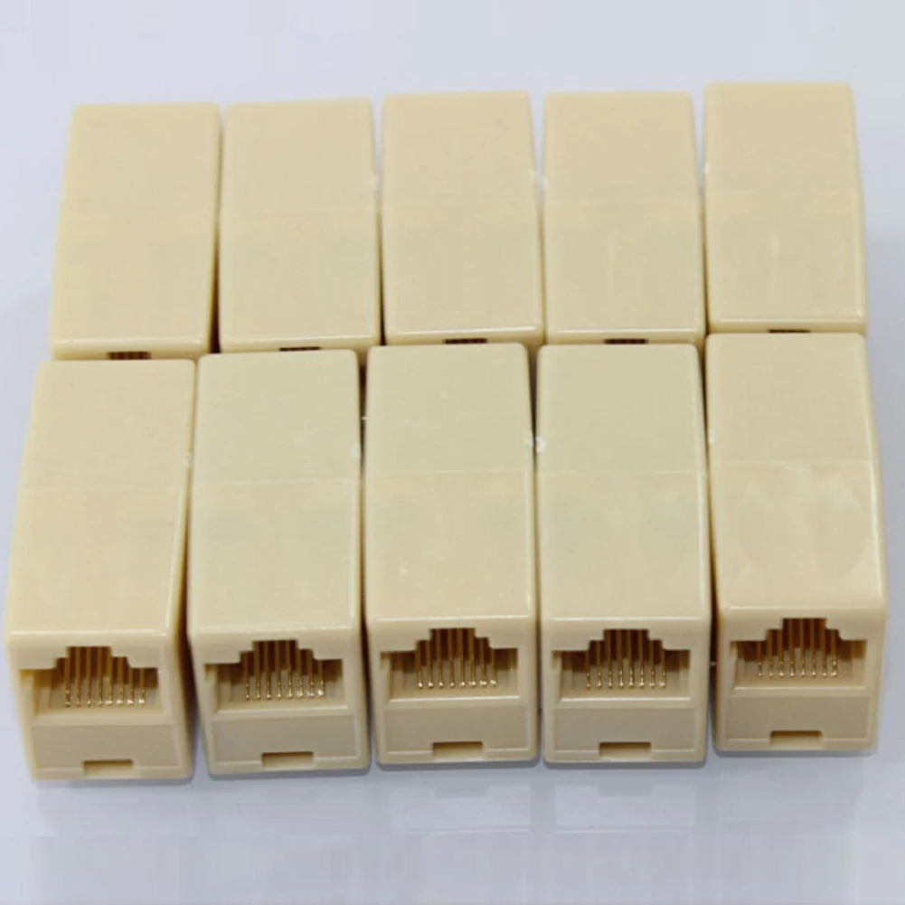 10 шт. двусторонний соединитель для кабеля Ethernet Lan 8 контактов RJ45| |