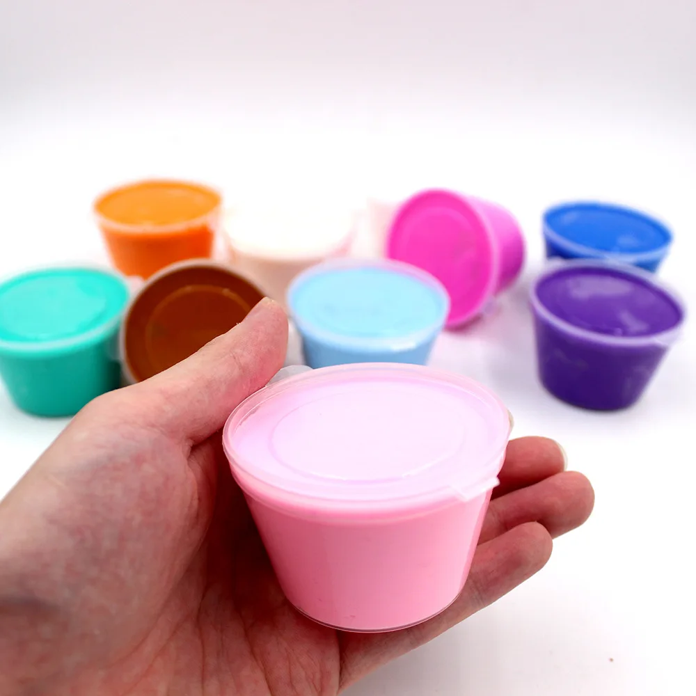 DIY пушистый слайм коробка поставки мягкая глина Floam ароматизированный снятие стресса хлопок Пластилин игрушки для детей