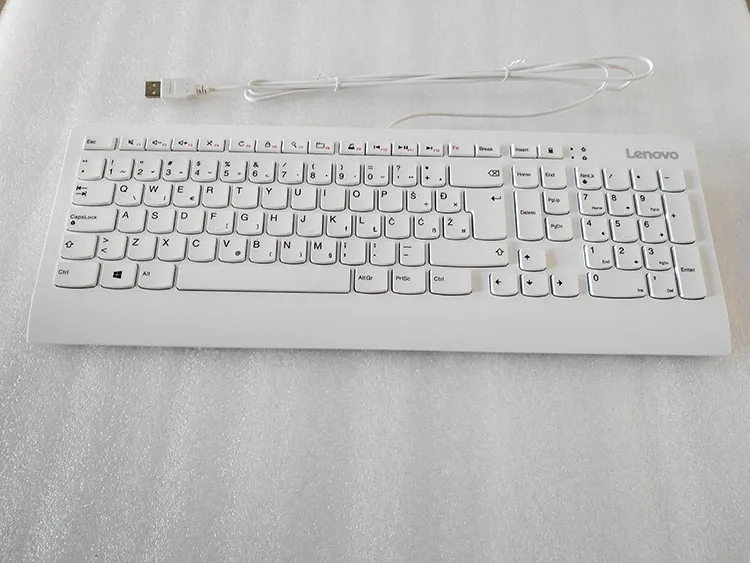 MAORONG TRADING тайская клавиатура для Lenovo оригинальная USB Проводная ультратонкая