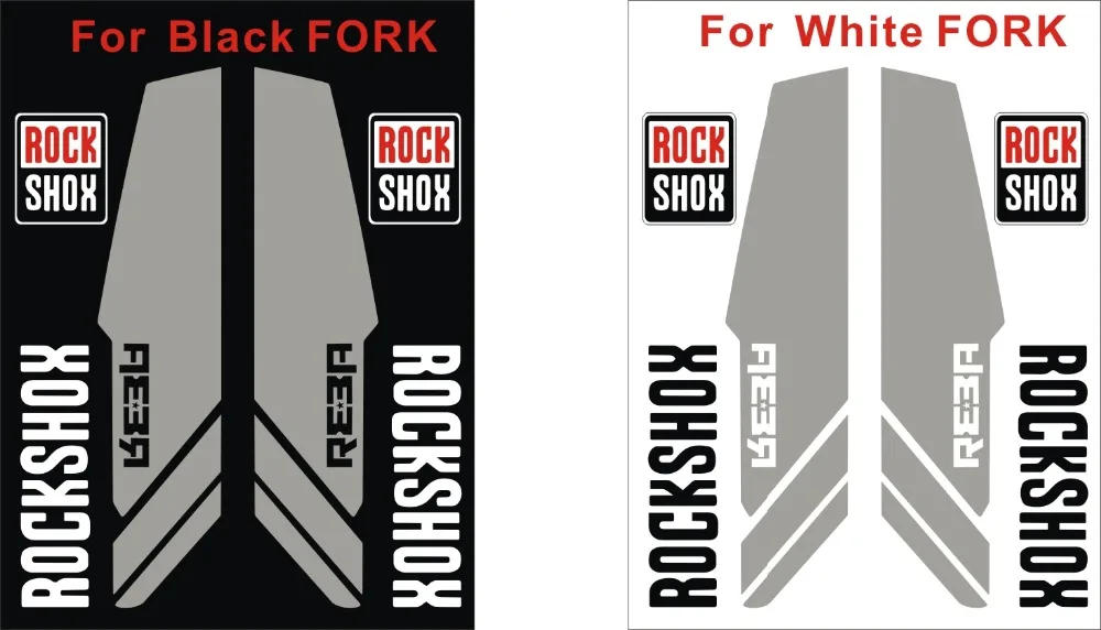 Комплект из 2 предметов/набор ROCKSHOX reba вилка наклейки для велосипеда передняя на