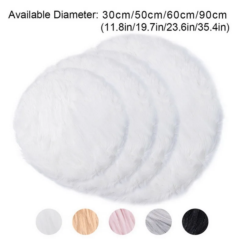 1 шт. Искусственная овчина коврик для стула спальни из искусственной шерсти