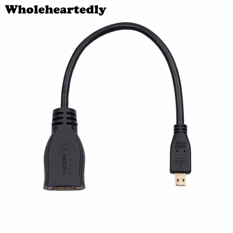 Micro HDMI к совместимый кабель с позолоченным разъемом совместимому 1080P адаптер