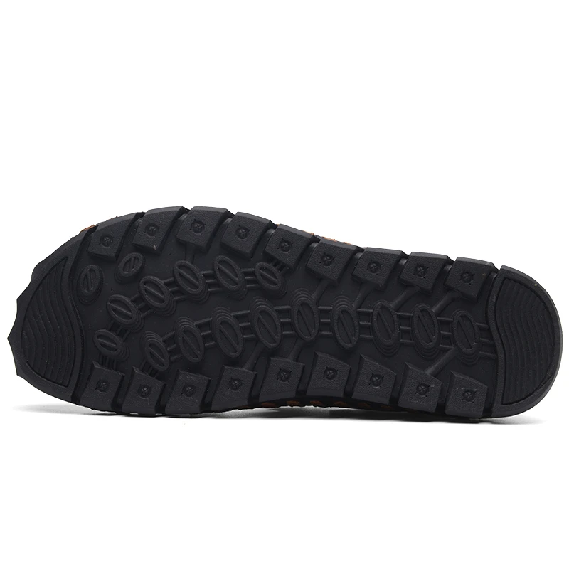 

AKZ Men's sandals 2018 Summer Beach flip flops cow Split leather Breathable Soft Comfortable Light Male Flats shoes 38-44