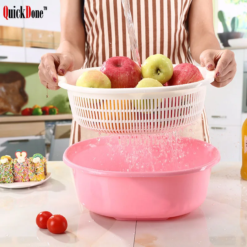 QuickDone Пластик Фруктовая корзина для хранения Коробки Кухня сливная раковина