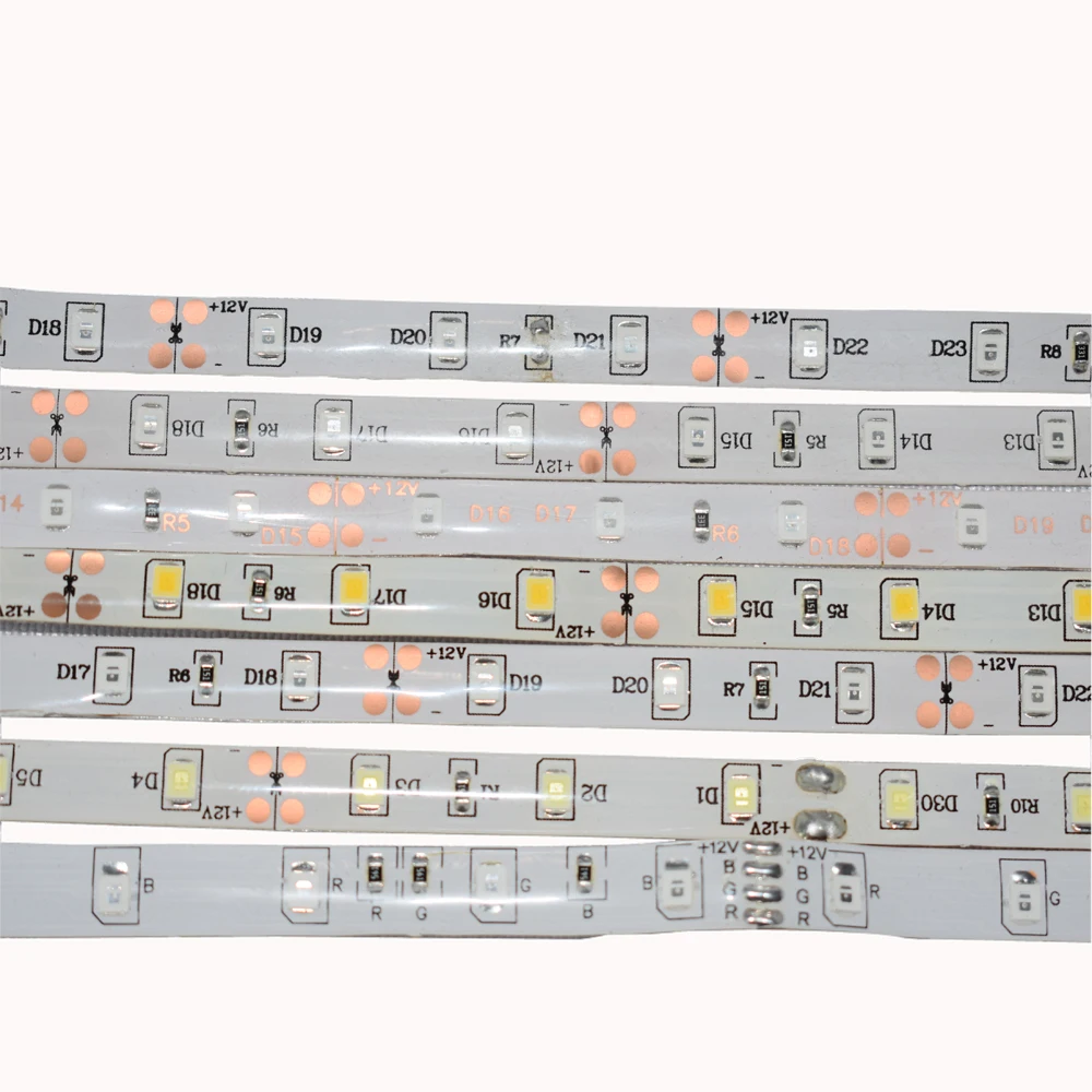 5 м Светодиодная лента 3528 DC 12V 300Led 60Led/M IP65 Водонепроницаемый RGB Гибкие светодиодные