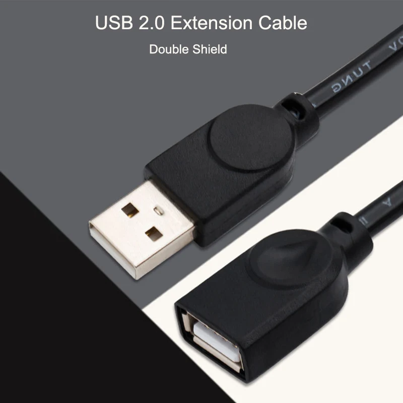 USB кабель-удлинитель, Супер Скоростной USB 2,0 кабель для мужчин и женщин, 1,5 м, кабель-удлинитель для синхронизации данных USB 2,0