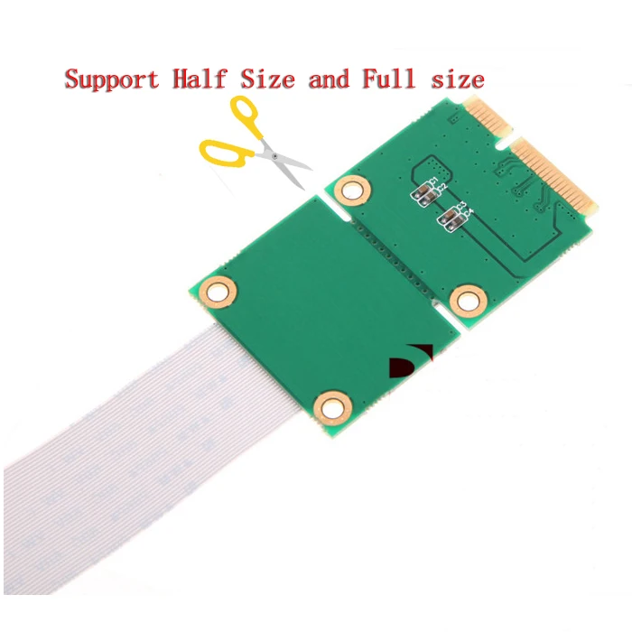 Ноутбук Mini PCI E на рабочий стол 1X адаптер конвертер Riser Card ленточный кабель для