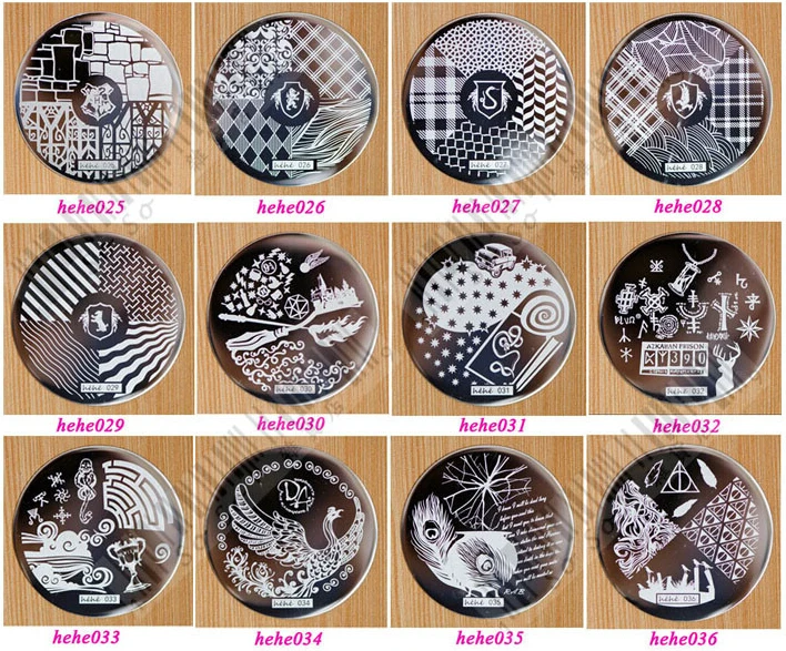 20 шт Новый дизайн ногтей штамповка шаблон изображения пластины HEHE серии (25 36) ***