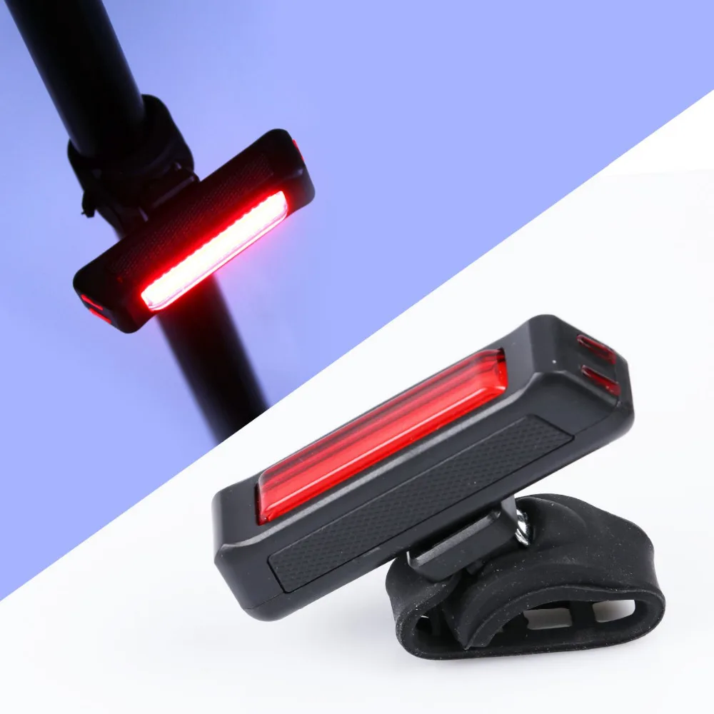USB светодиодный велосипед передний задний светильник Перезаряжаемые