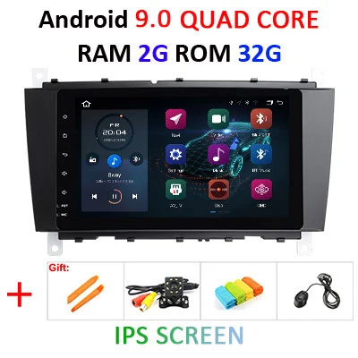9.0 2G 32G IPS " ips DSP Android 9,0 4G 64G gps мультимедиаплеер для Mercedes Benz C Class W203 C200 C230 C320 CLK200 CLK350 CLK500 радио - Цвет: 9.0 2G 32G IPS
