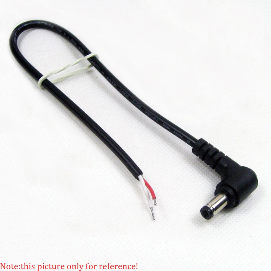 5 шт. 90 градусов разъем питания постоянного тока с кабелем 5x2 мм 1 4 8x1 7 0x1 3 5x1 35 Общая